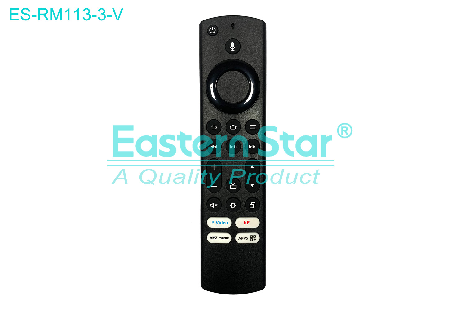 ES-RM113-3-V Compatible for / Smart TV Voice Remote Control R/M 24 Keys