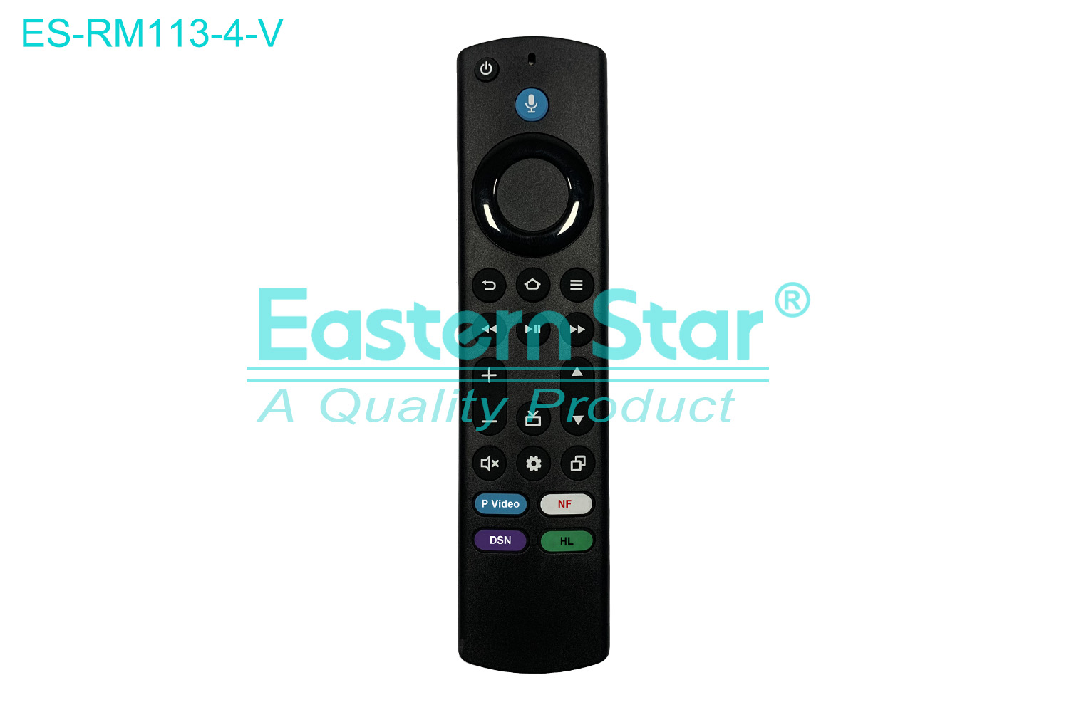 ES-RM113-4-V Compatible for / Smart TV Voice Remote Control R/M 24 Keys