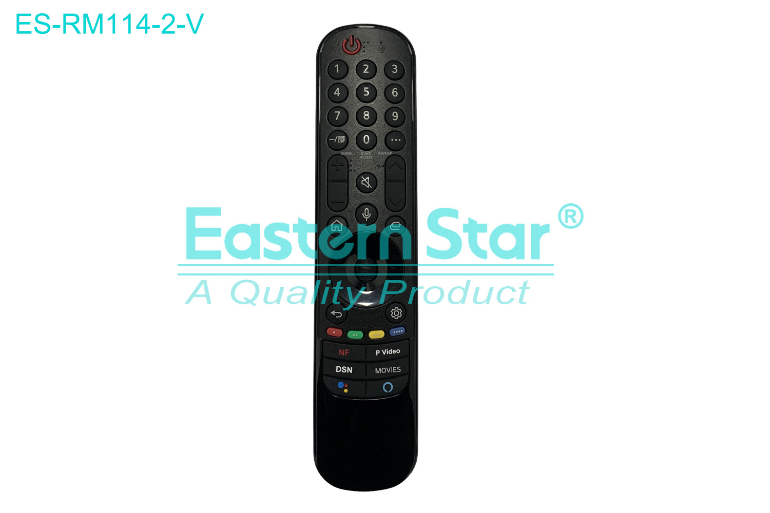 ES-RM114-2-V Compatible for / Smart TV Voice Remote Control R/M 38 Keys