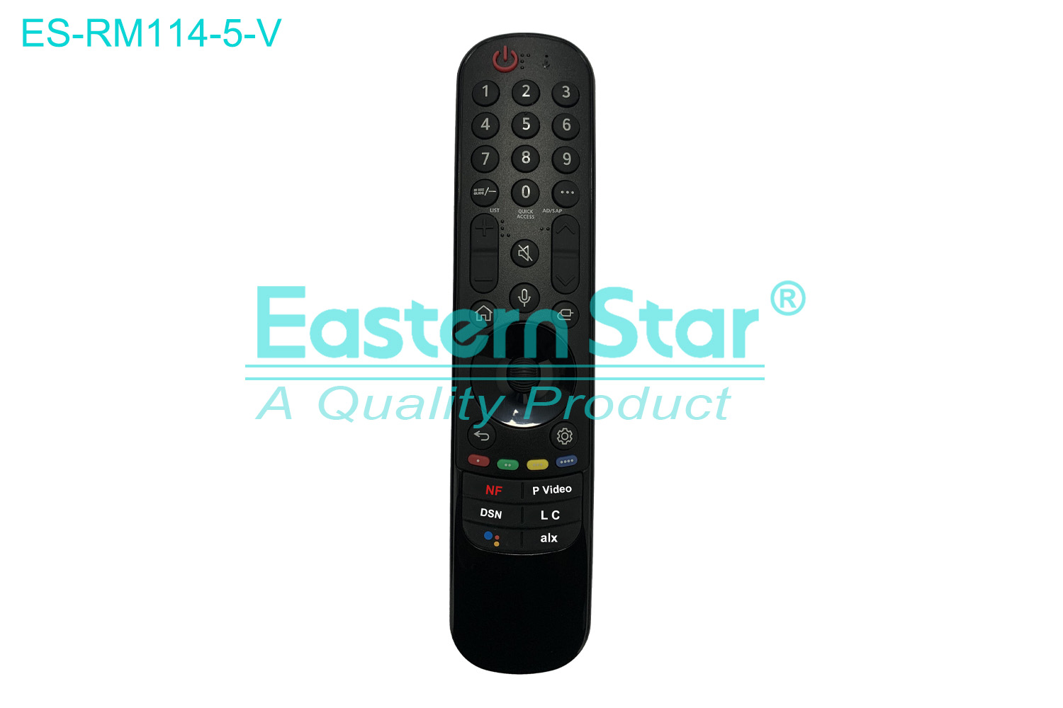 ES-RM114-5-V Compatible for / Smart TV Voice Remote Control R/M 38 Keys