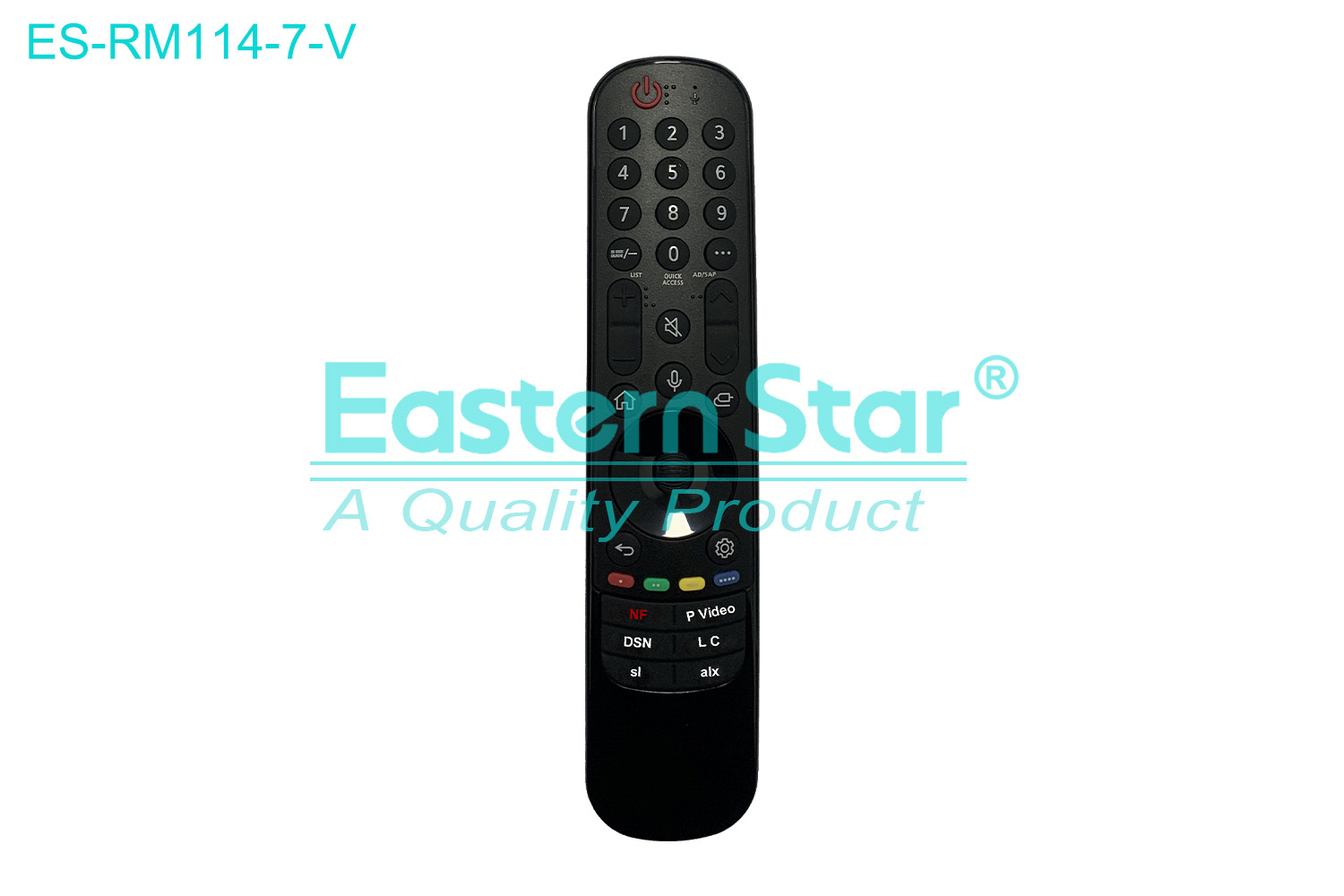 ES-RM114-7-V Compatible for / Smart TV Voice Remote Control R/M 38 Keys