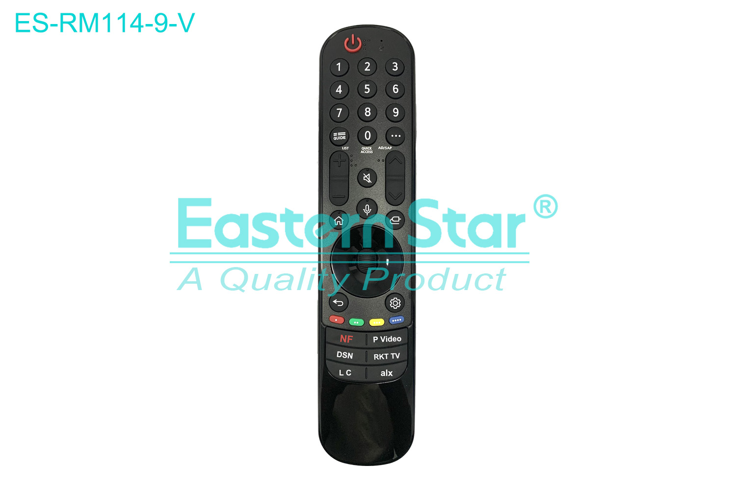 ES-RM114-9-V Compatible for / Smart TV Voice Remote Control R/M 38 Keys