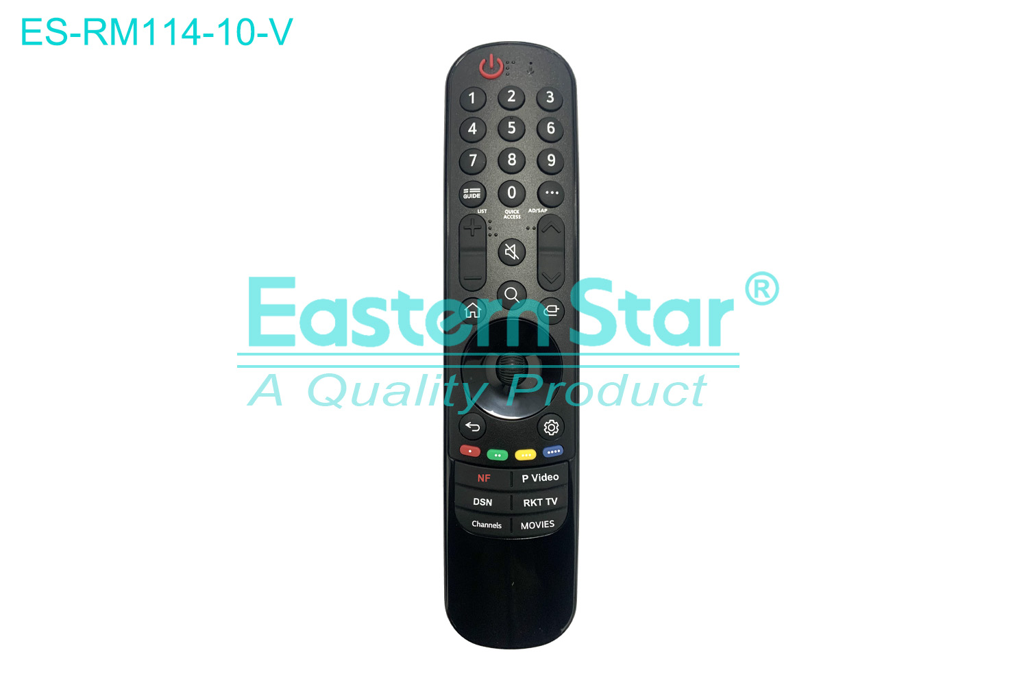 ES-RM114-10-V Compatible for / Smart TV Voice Remote Control R/M 38 Keys