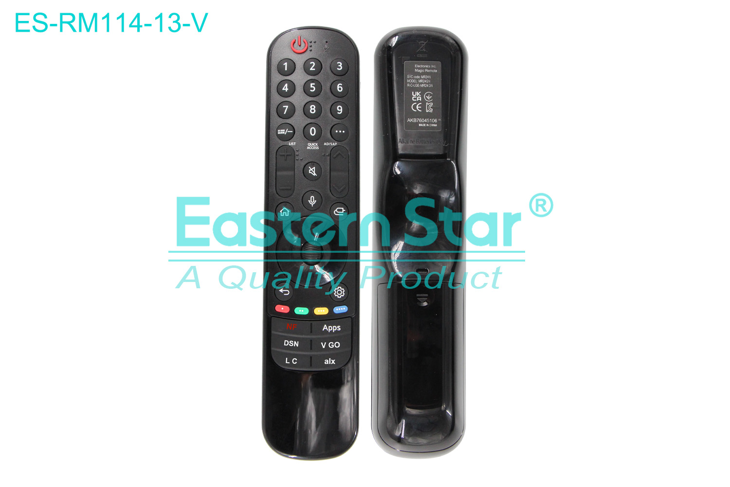 ES-RM114-13-V Compatible for Lg Smart TV Voice Remote Control R/M 38 Keys