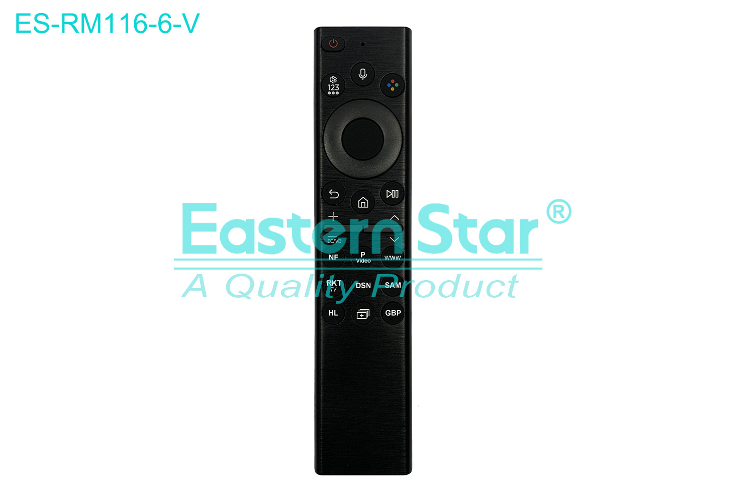ES-RM116-6-V Compatible for / Smart TV Voice Remote Control R/M 22 Keys