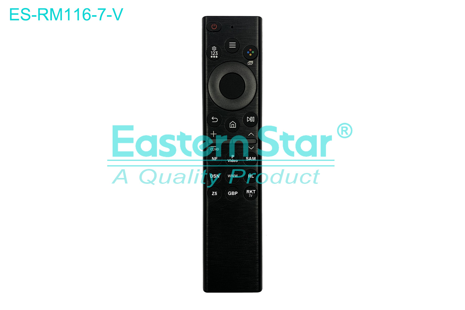 ES-RM116-7-V Compatible for / Smart TV Voice Remote Control R/M 22 Keys