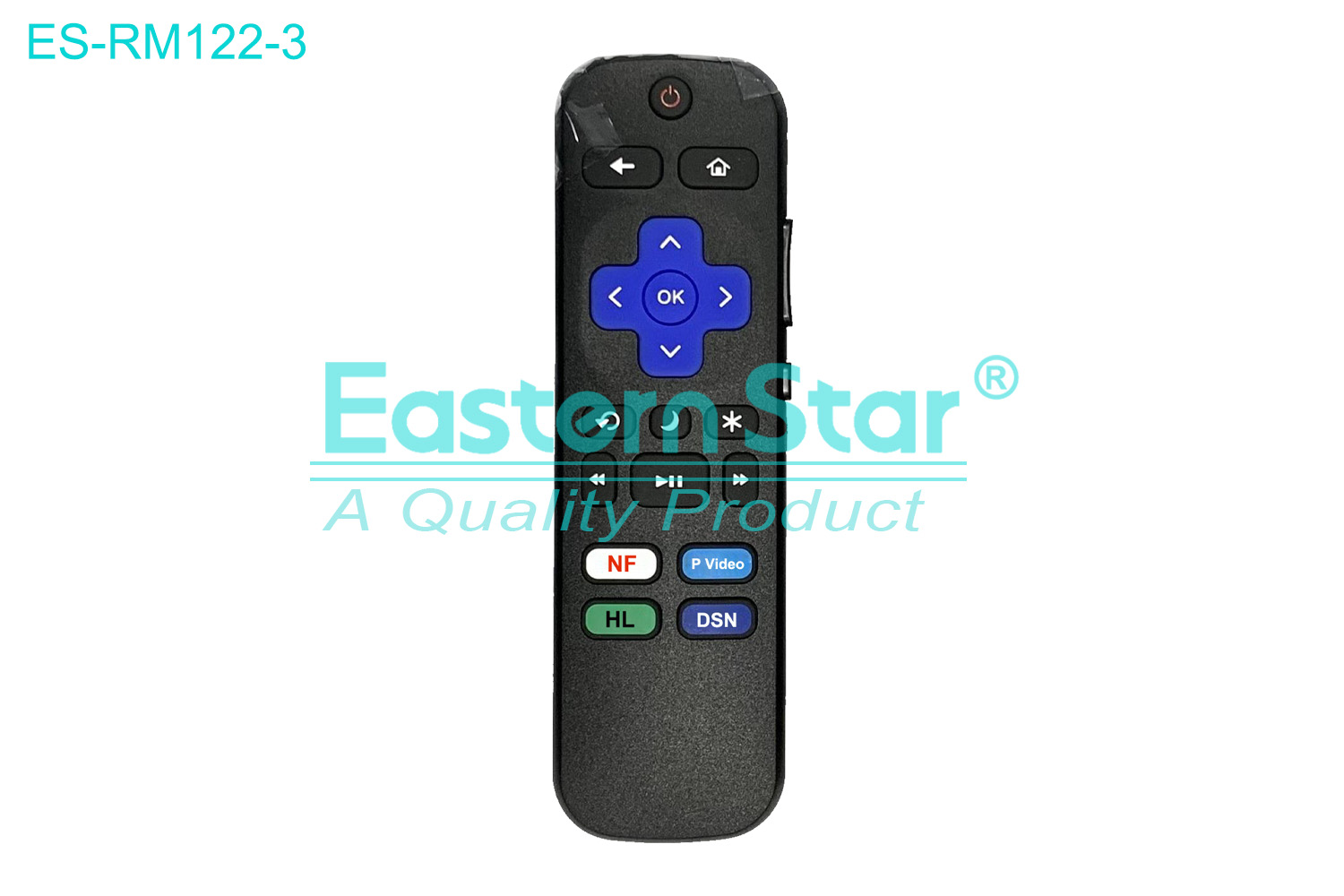 ES-RM122-3 Compatible for / Smart TV Remote Control R/M 18 Keys
