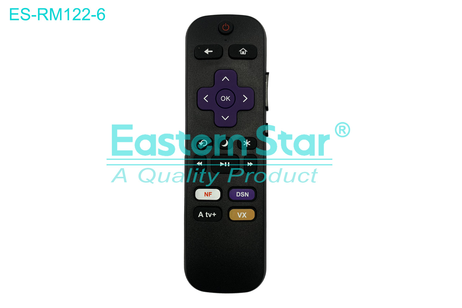 ES-RM122-6 Compatible for / Smart TV Remote Control R/M 18 Keys