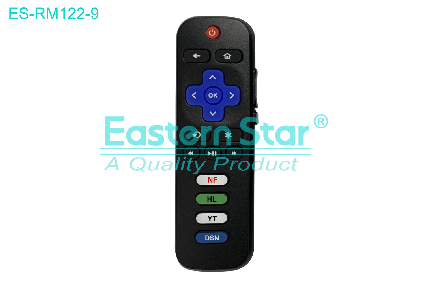 ES-RM122-9 Compatible for / Smart TV Remote Control R/M 17 Keys