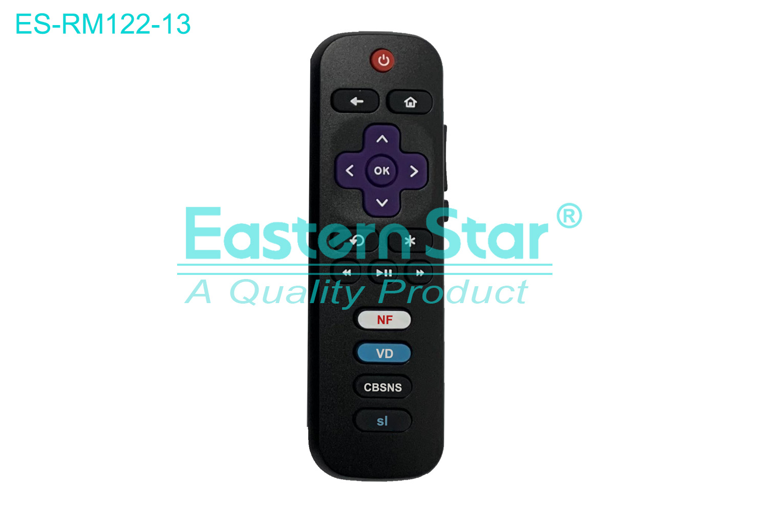 ES-RM122-13 Compatible for / Smart TV Remote Control R/M 17 Keys