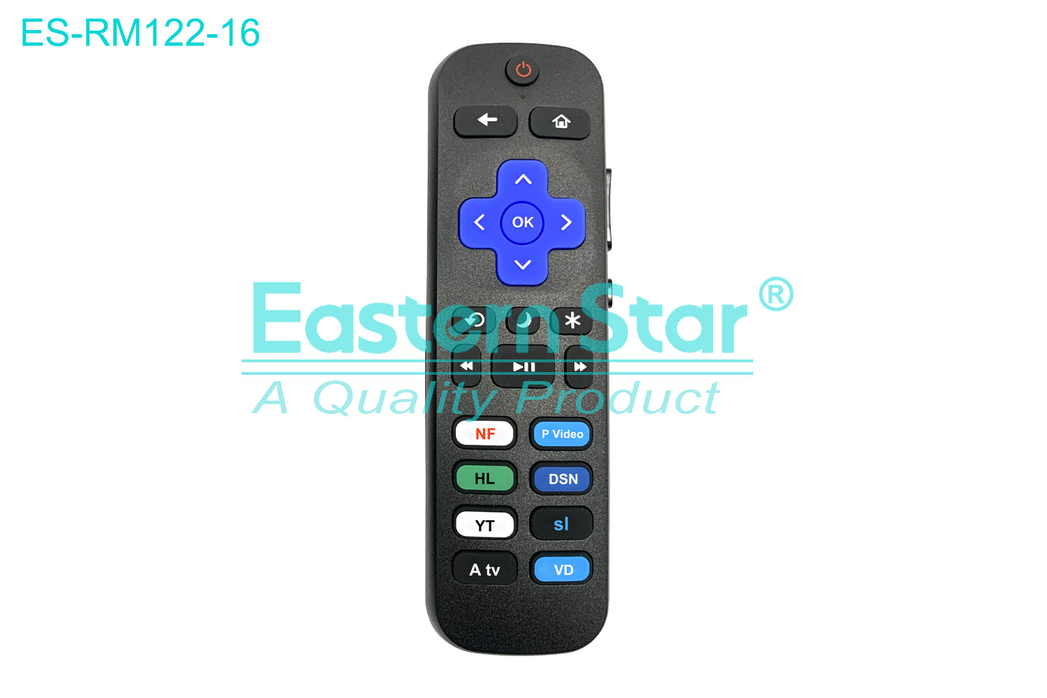 ES-RM122-16 Compatible for / Smart TV Remote Control R/M 22 Keys