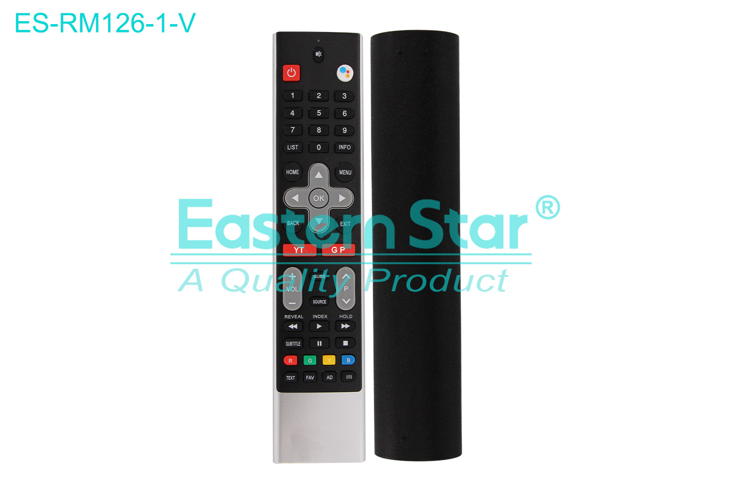 ES-RM126-1-V Compatible for / Smart TV Voice Remote Control R/M 46 Keys