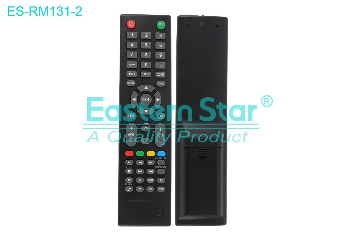 ES-RM131-2 Compatible for Dijitsu Smart TV Remote Control R/M 52 Keys