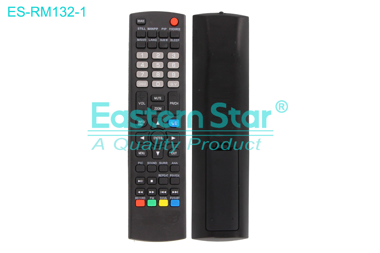 ES-RM132-1 Compatible for Polytron Smart TV Remote Control R/M 53 Keys