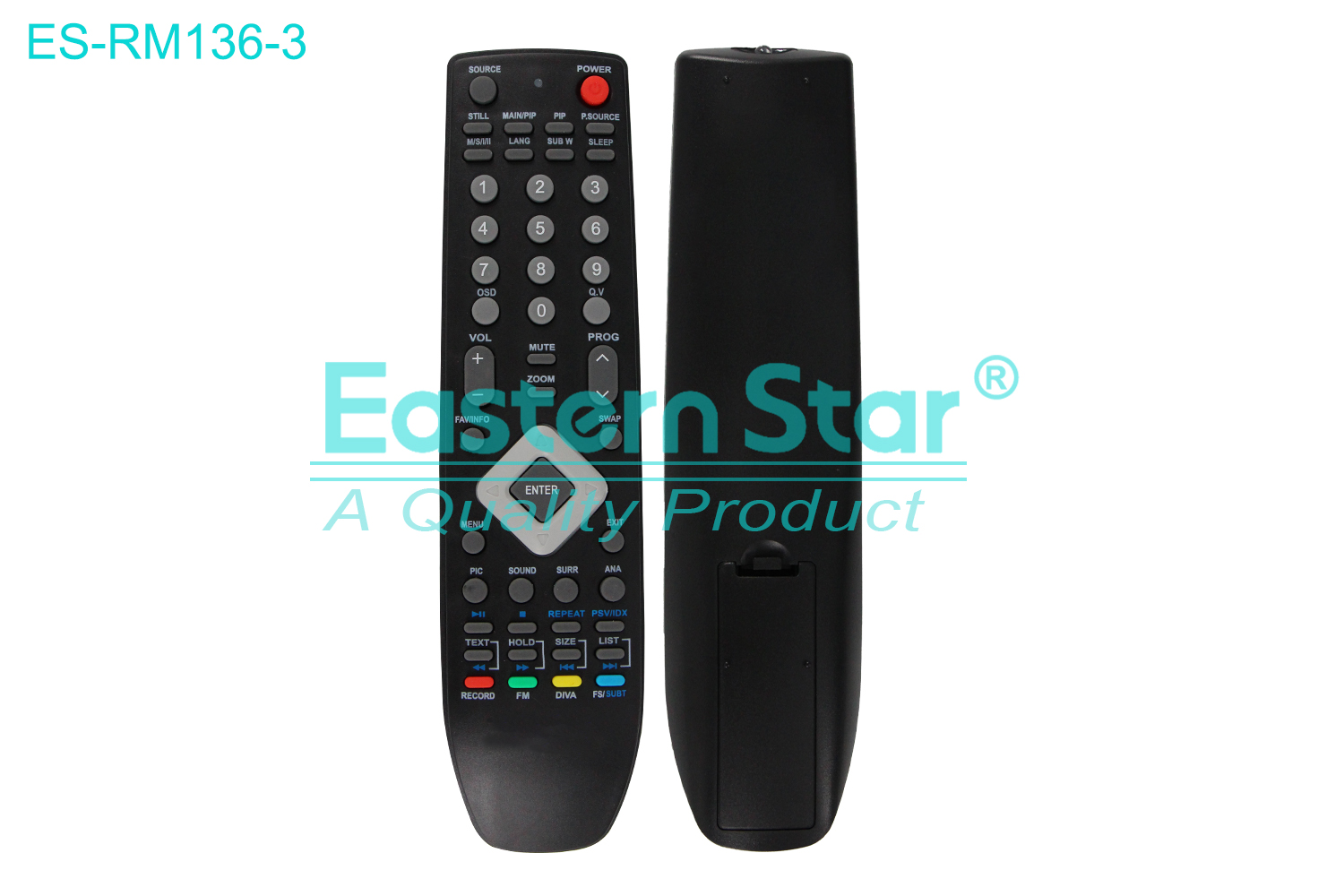 ES-RM136-3 Compatible for Universal Smart TV Remote Control R/M 53 Keys