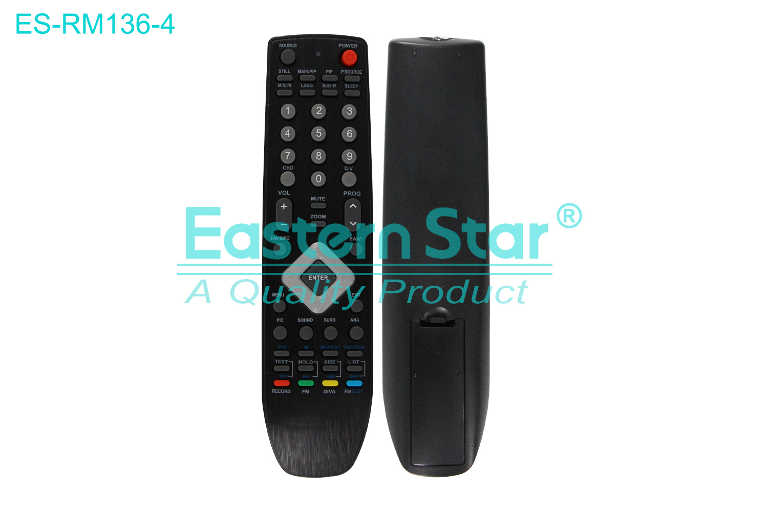 ES-RM136-4 Compatible for Universal Smart TV Remote Control R/M 53 Keys