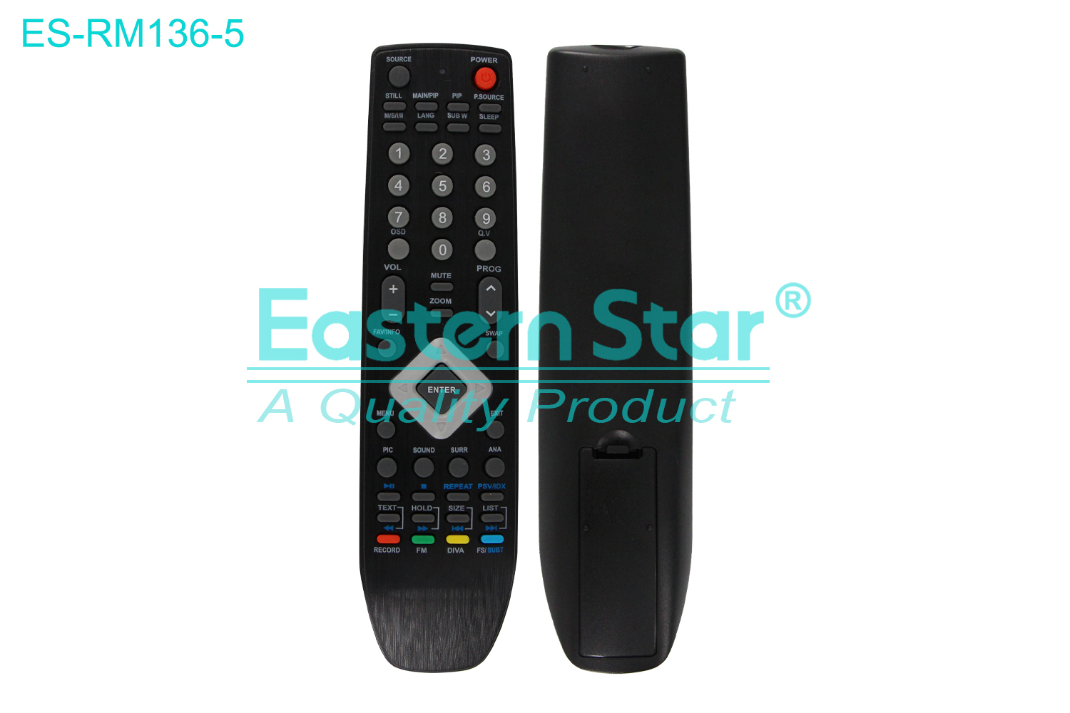 ES-RM136-5 Compatible for Universal Smart TV Remote Control R/M 53 Keys