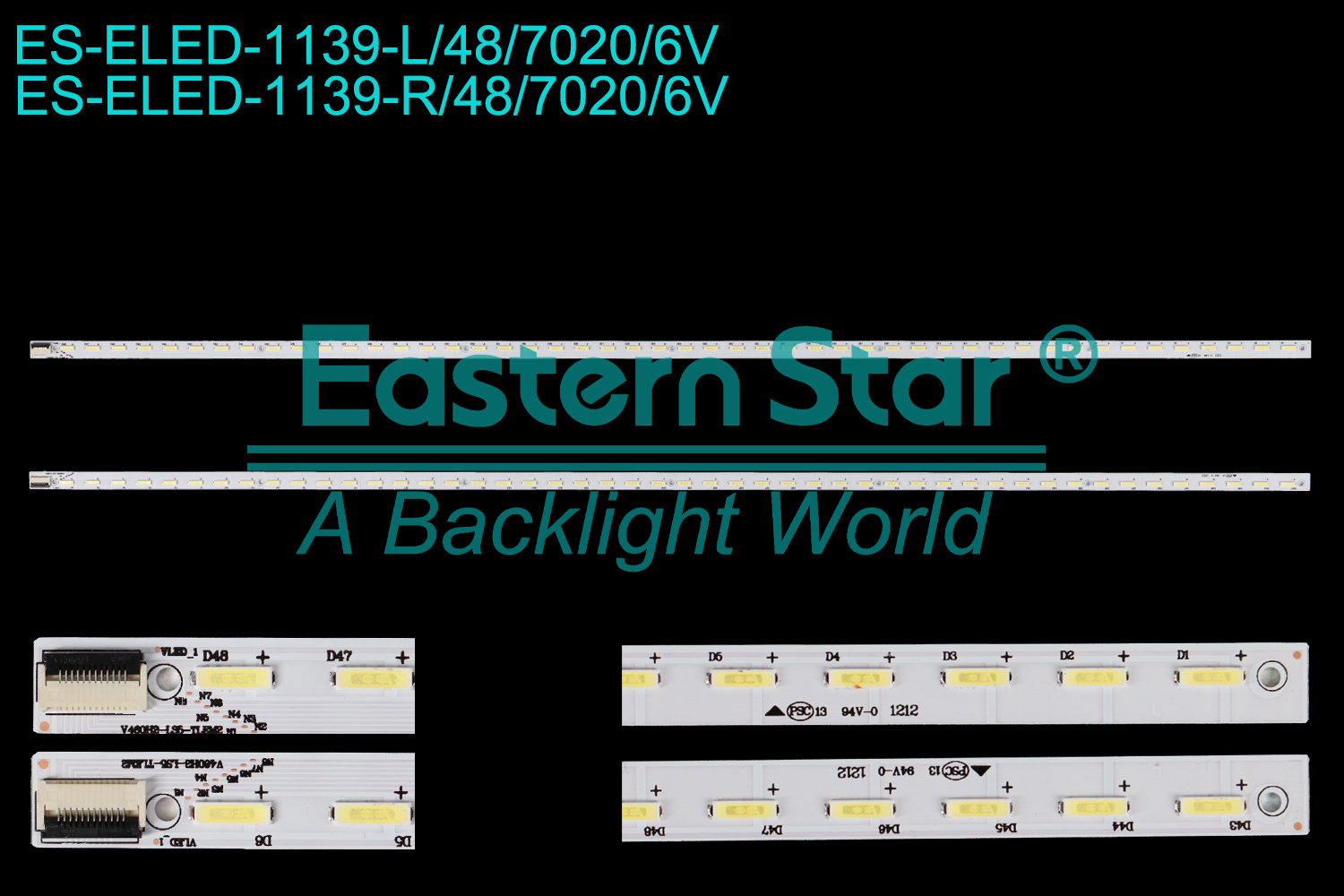 ES-ELED-1139 ELED/EDGE TV backlight use for 46'' Haier LE46A700K  L:V460H2-LS5-TLEM2 R:V460H2-LS5-TREM2  LED BACKLIGHT STRIP(2)