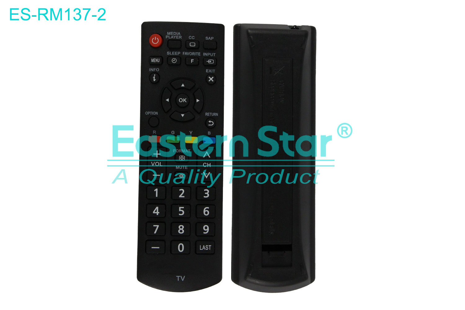 ES-RM137-2 Compatible for / Smart TV Remote Control R/M 39 Keys