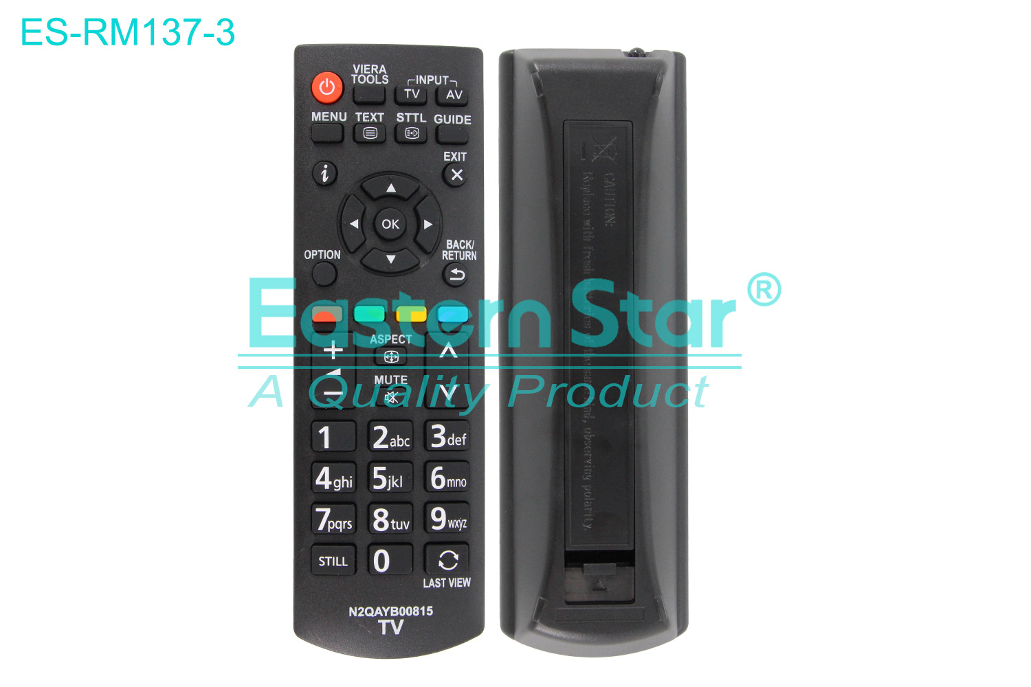 ES-RM137-3 Compatible for Panasonic Smart TV Remote Control R/M 39 Keys