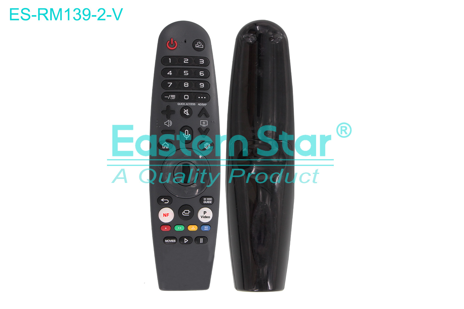 ES-RM139-2-V Compatible for / Smart TV Voice Remote Control R/M 39 Keys