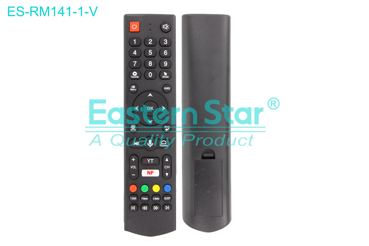 ES-RM141-1-V Compatible for / Smart TV Voice Remote Control R/M 44 Keys