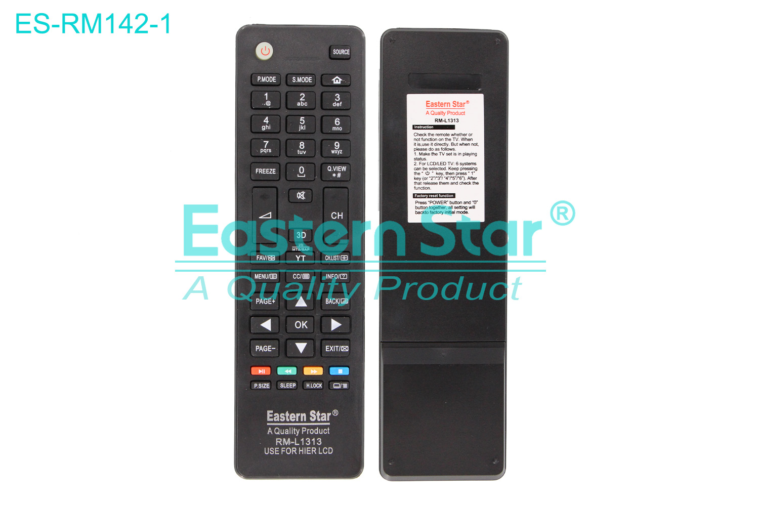 ES-RM142-1 Compatible for / Smart TV Remote Control R/M 46 Keys