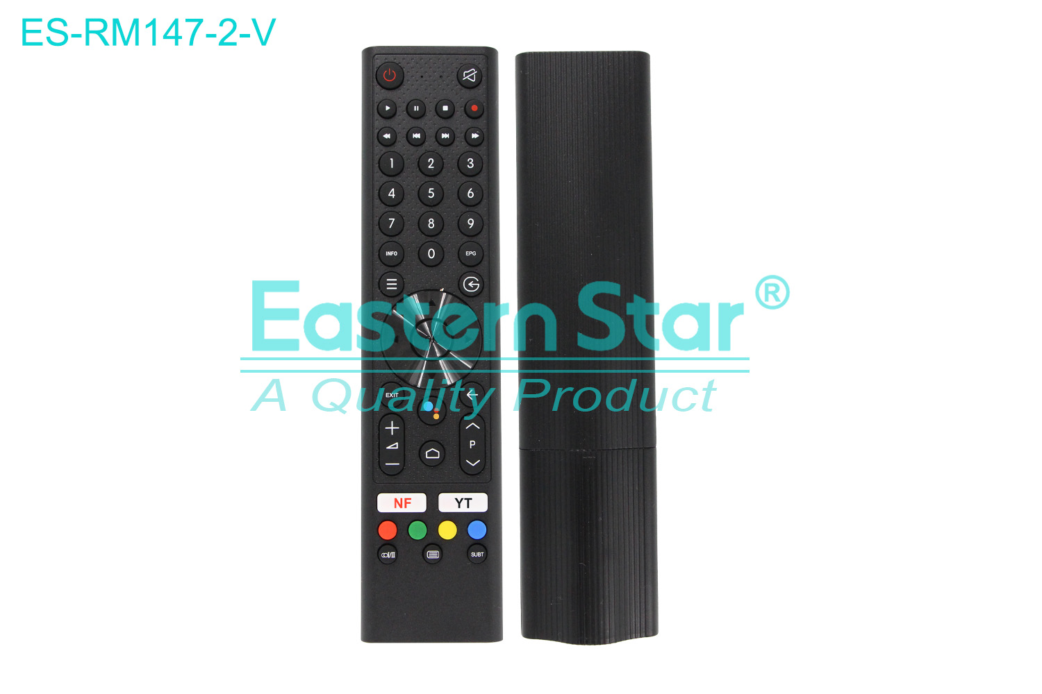 ES-RM147-2-V Compatible for / Smart TV Voice Remote Control R/M 45 Keys