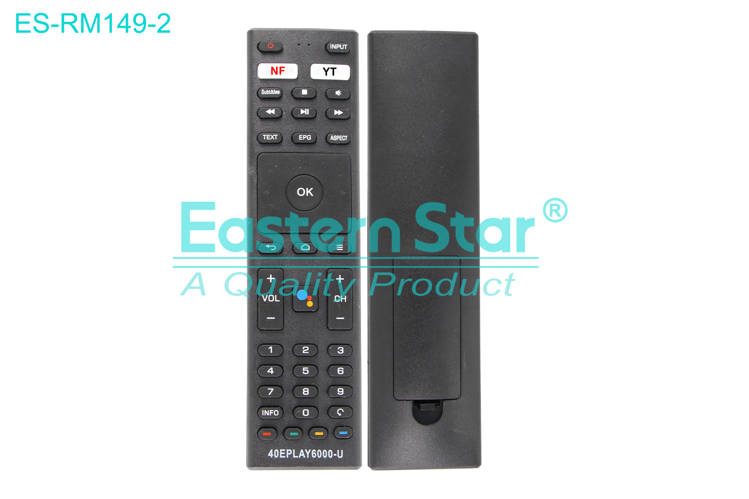 ES-RM149-2 Compatible for / Smart TV Remote Control R/M 42 Keys
