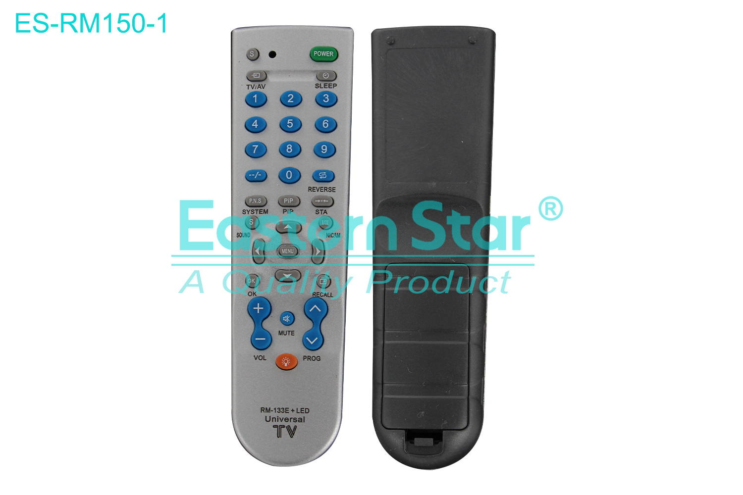 ES-RM150-1 Compatible for Universal Smart TV Remote Control R/M 34 Keys