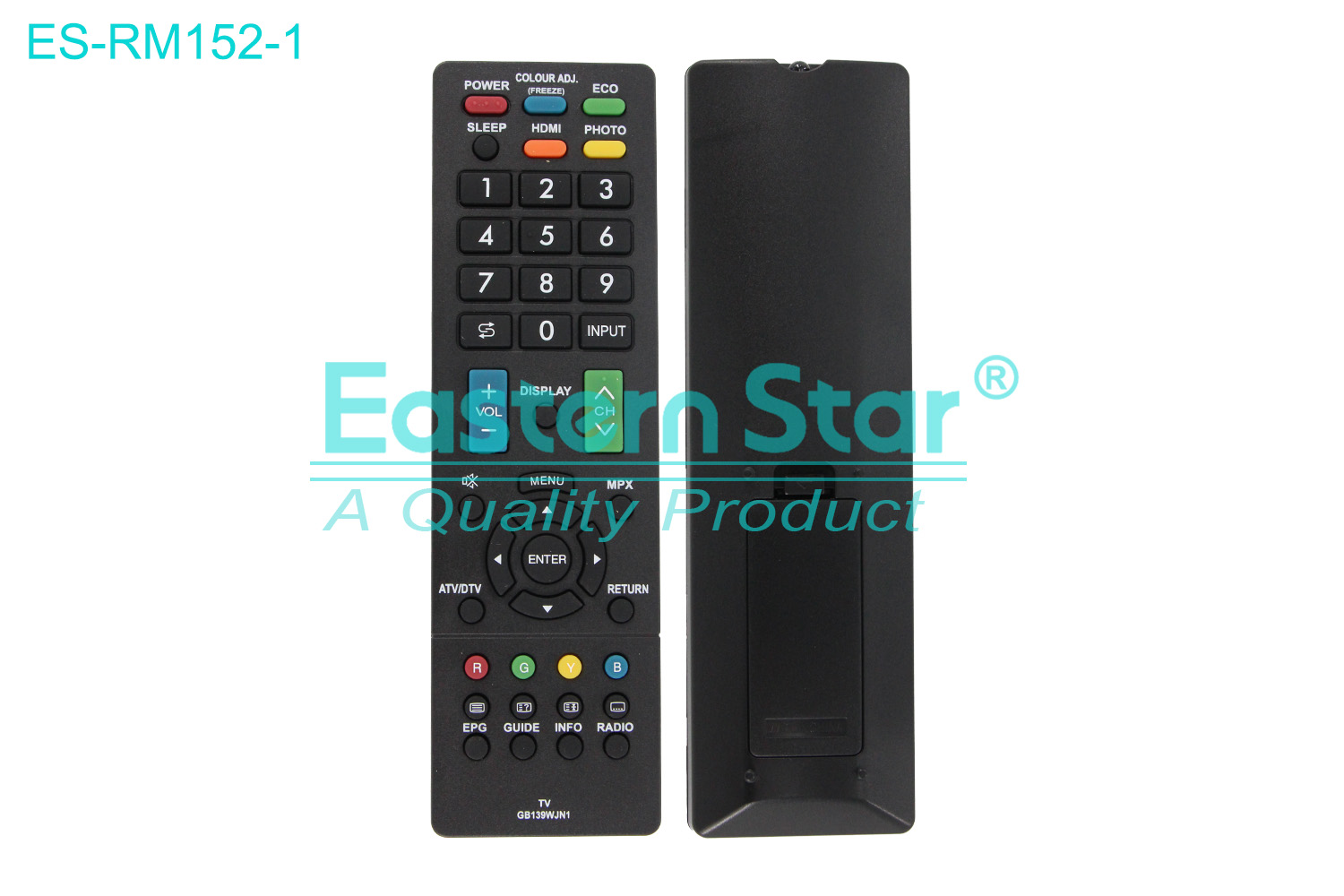 ES-RM152-1 Compatible for Sharp Smart TV Remote Control R/M 45 Keys