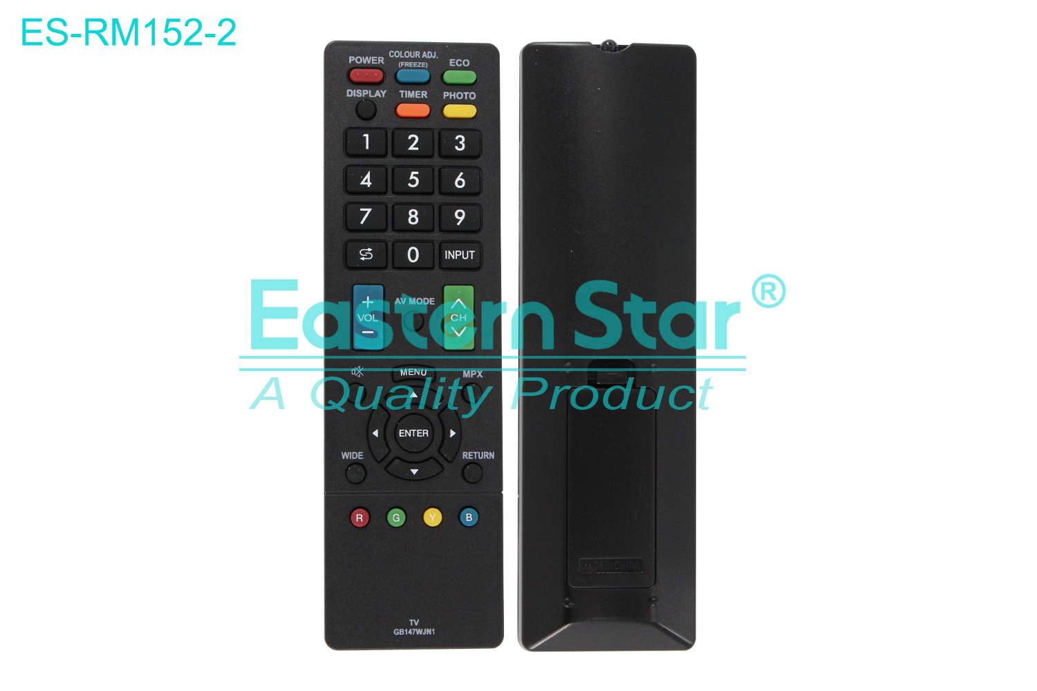 ES-RM152-2 Compatible for Sharp Smart TV Remote Control R/M 37 Keys