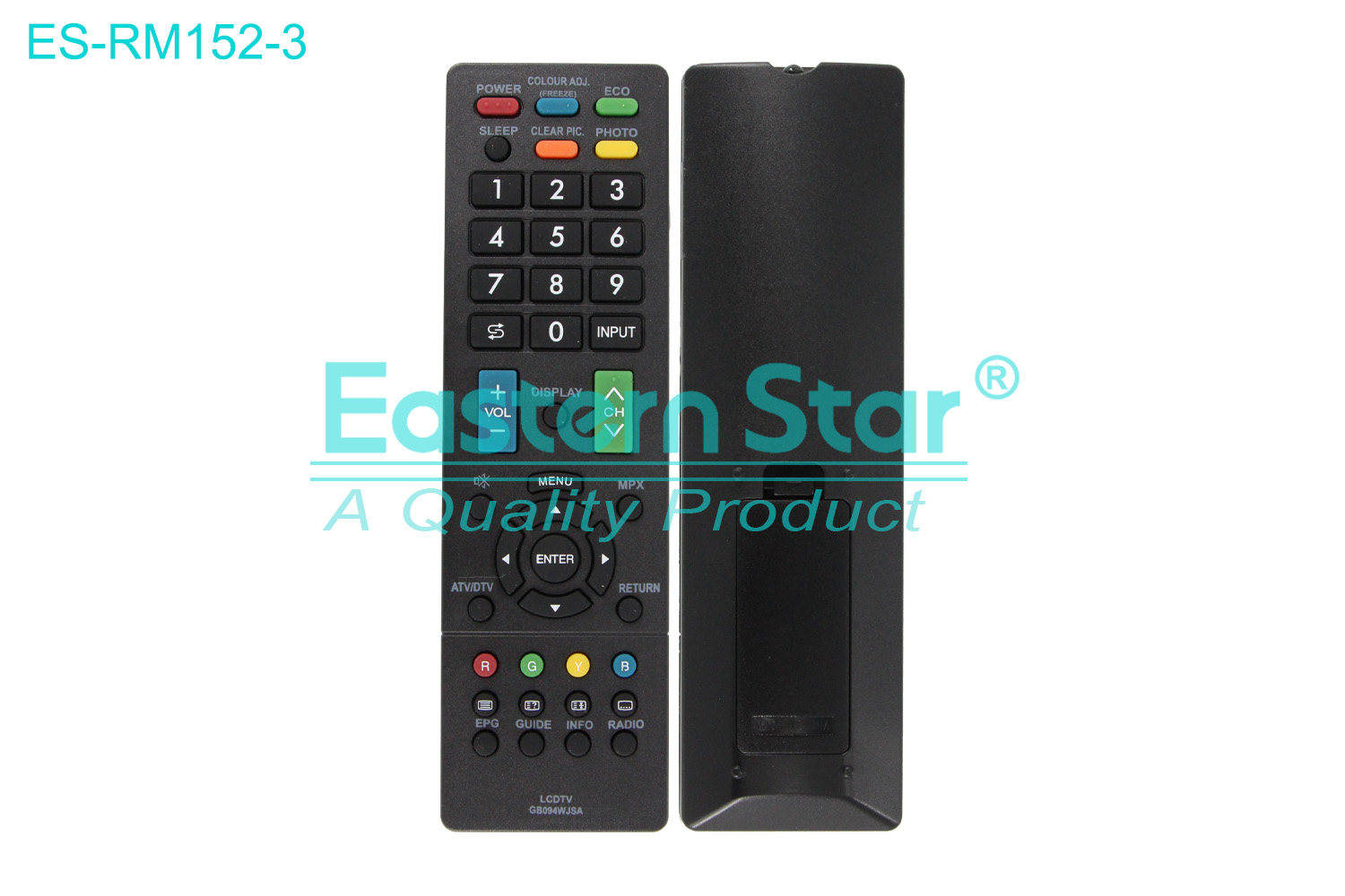 ES-RM152-3 Compatible for Sharp Smart TV Remote Control R/M 45 Keys