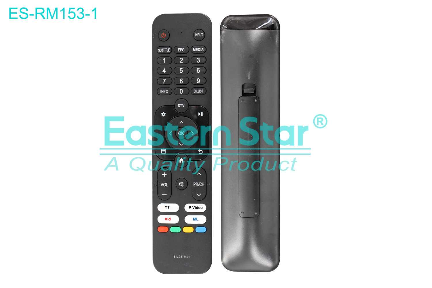 ES-RM153-1 Compatible for Polytron Smart TV Remote Control R/M 41 Keys