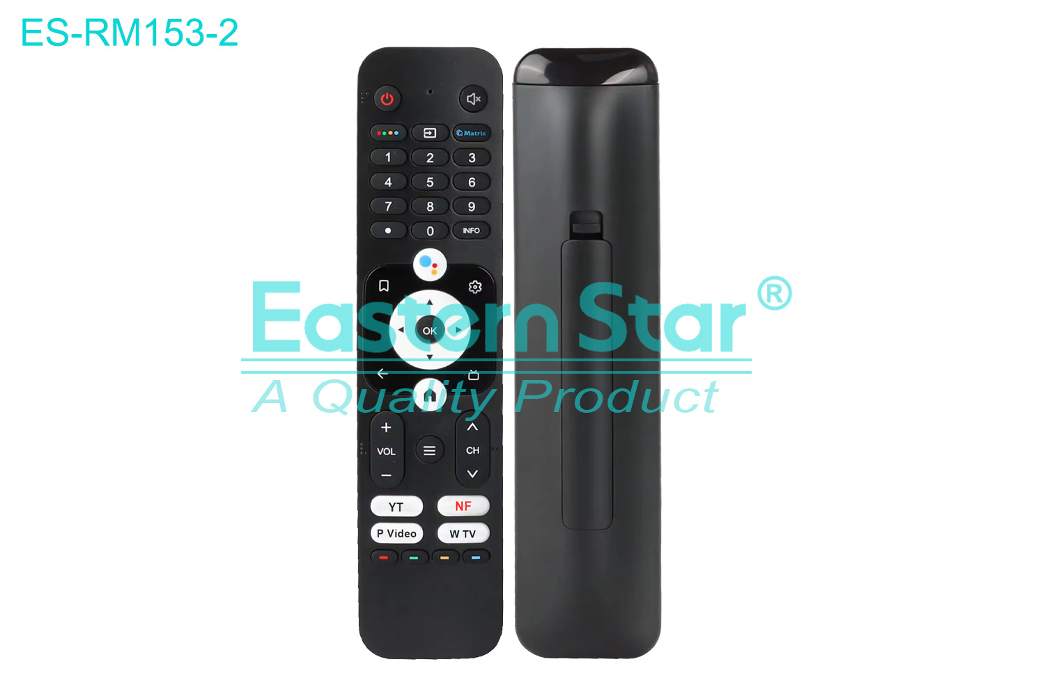 ES-RM153-2 Compatible for Aqua Smart TV Remote Control R/M 41 Keys