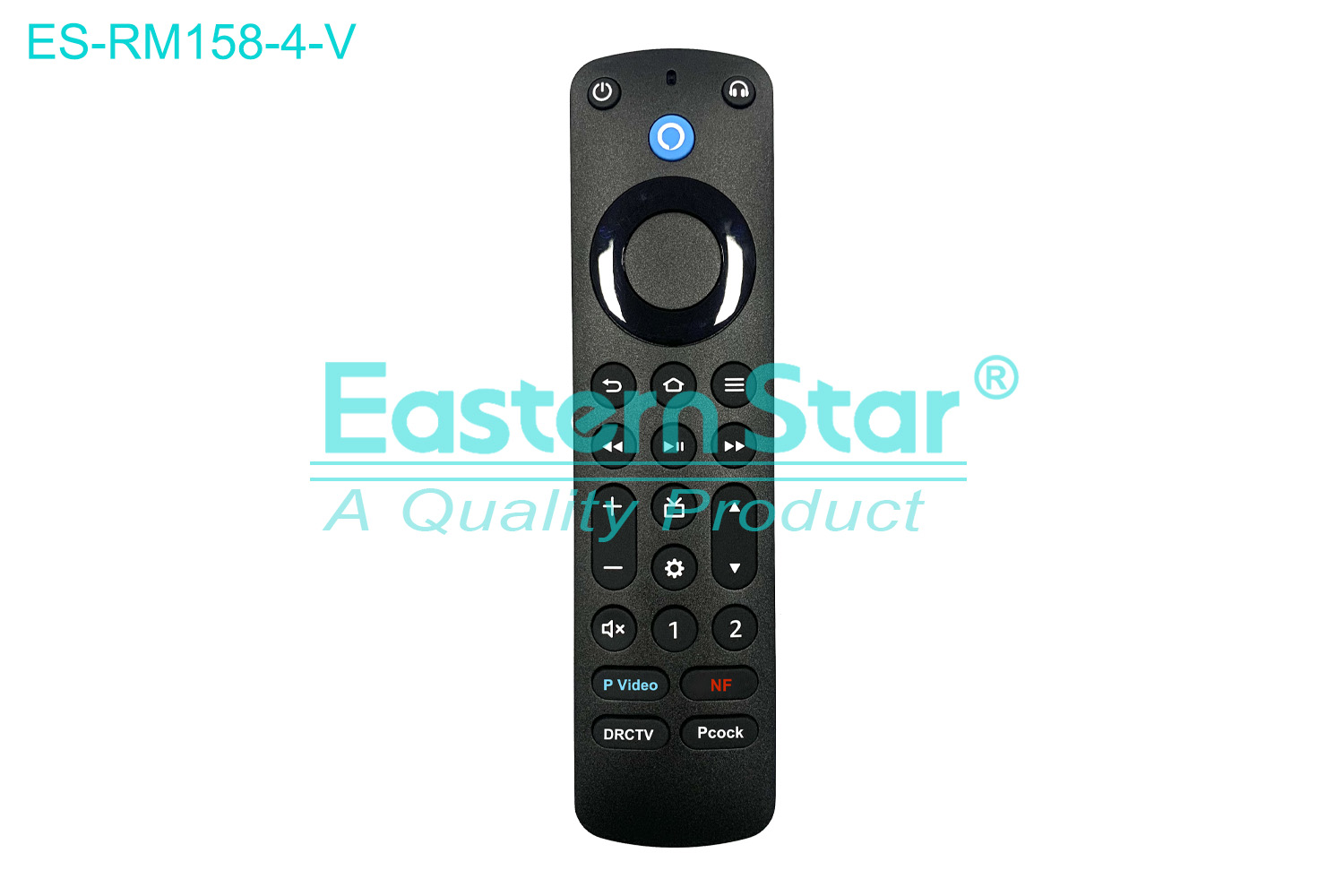 ES-RM158-4-V Compatible for / Smart TV Voice Remote Control R/M 26 Keys