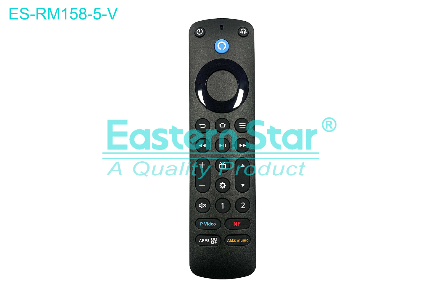 ES-RM158-5-V Compatible for / Smart TV Voice Remote Control R/M 26 Keys