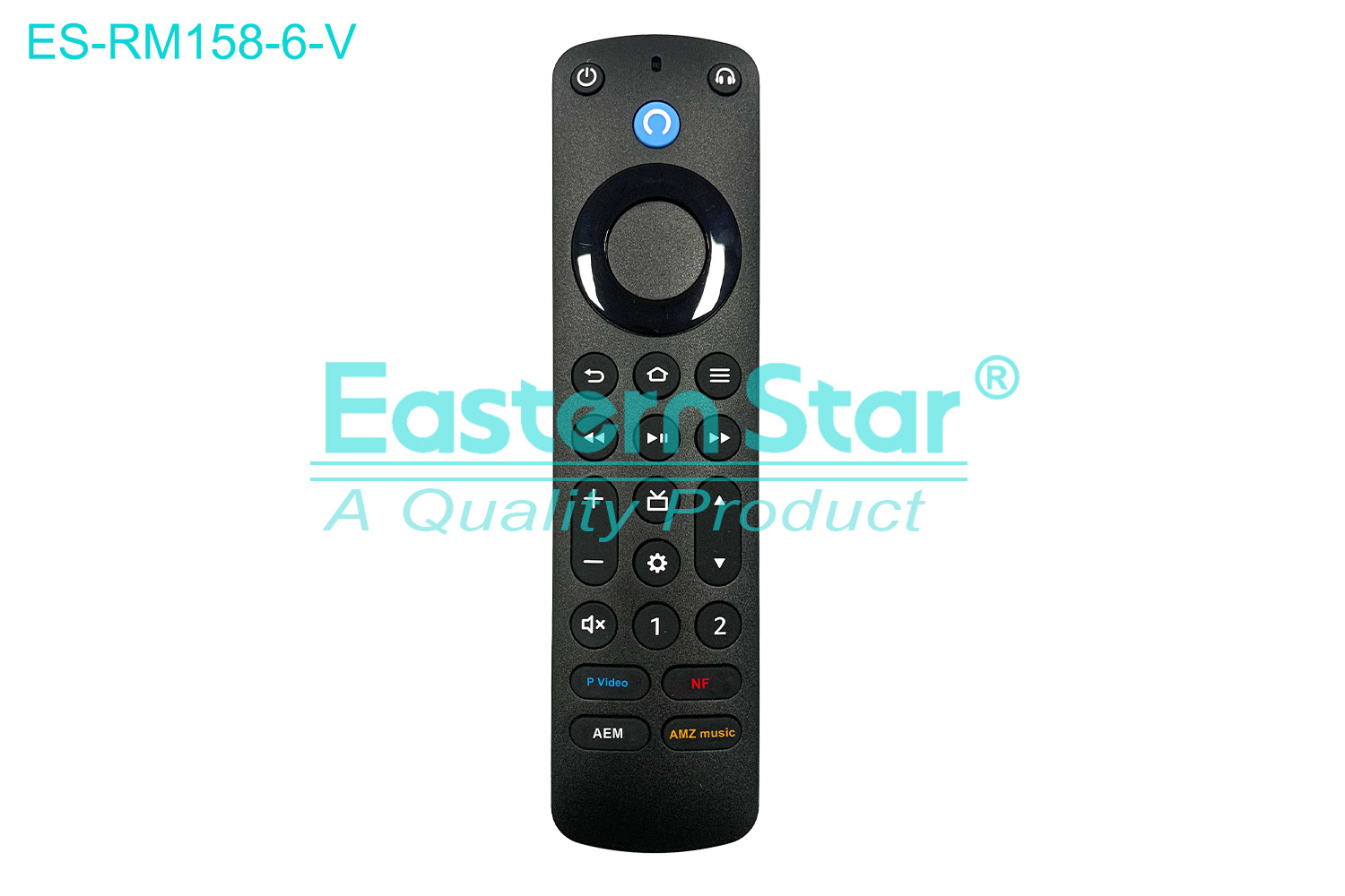 ES-RM158-6-V Compatible for / Smart TV Voice Remote Control R/M 26 Keys