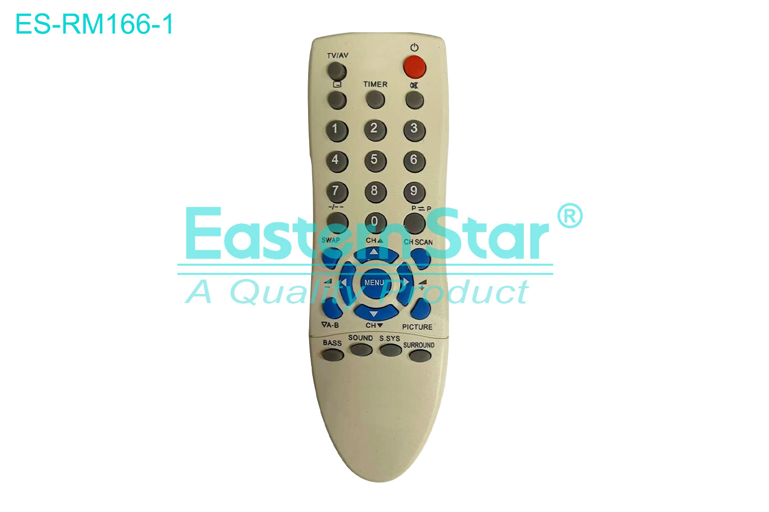 ES-RM166-1 Compatible for / Smart TV Remote Control R/M 30 Keys
