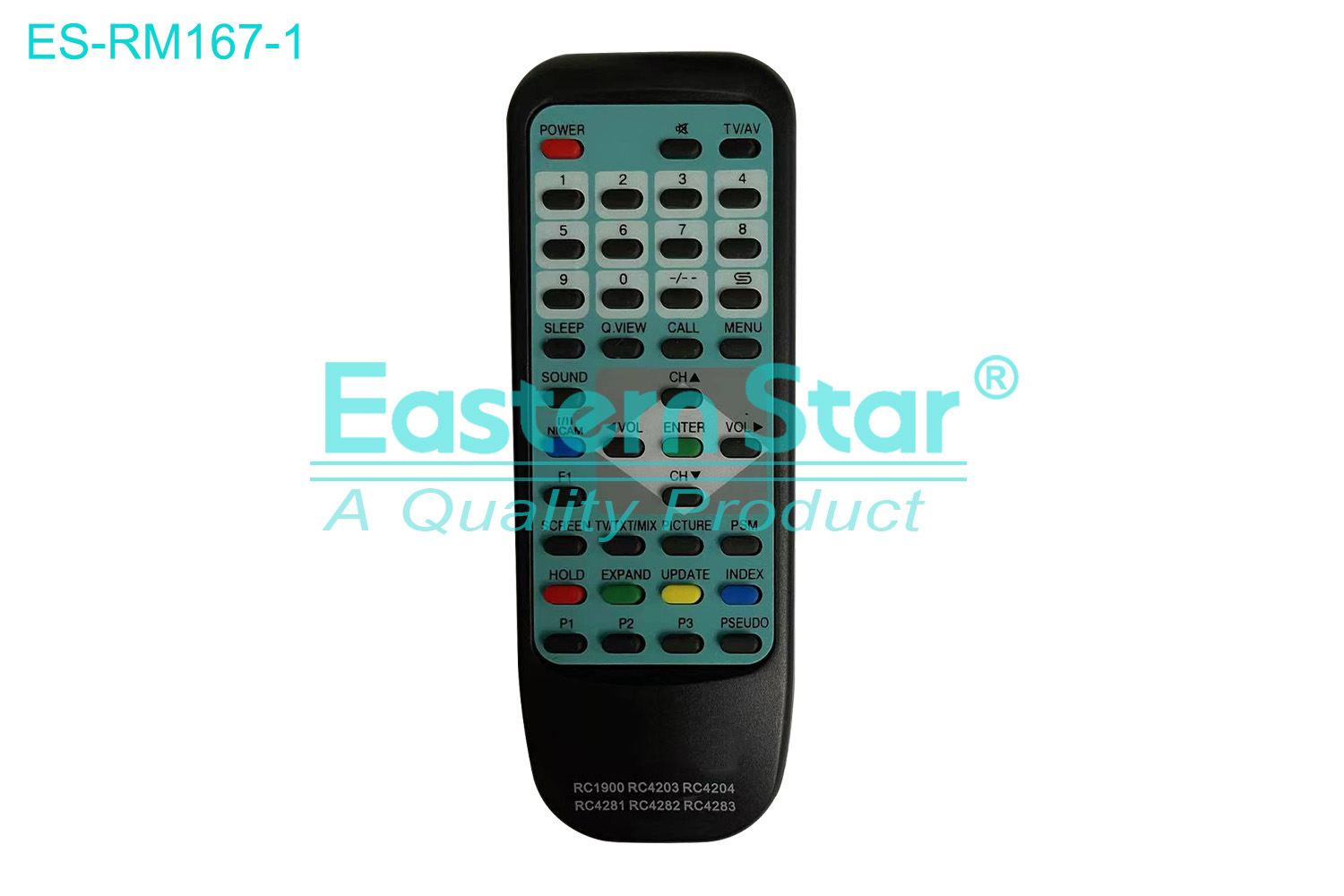 ES-RM167-1 Compatible for / Smart TV Remote Control R/M 39 Keys