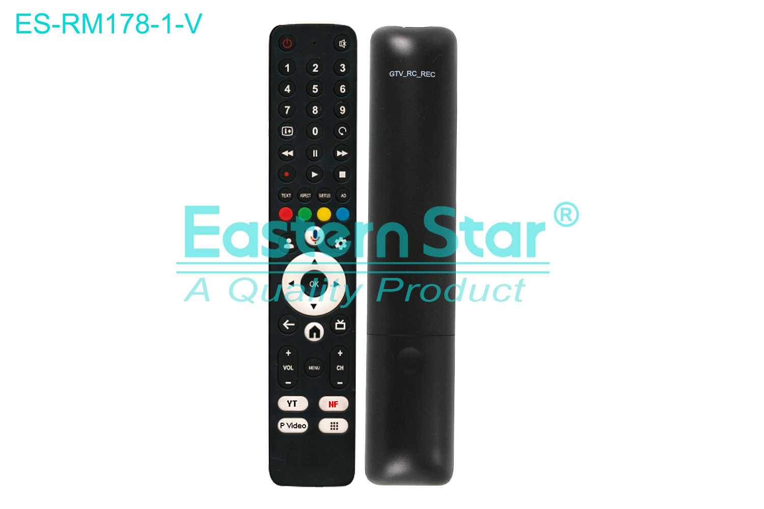 ES-RM178-1-V Compatible for / Smart TV Voice Remote Control R/M 48 Keys