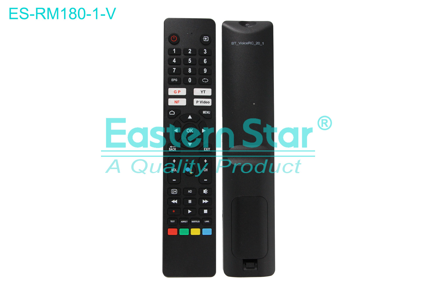 ES-RM180-1-V Compatible for / Smart TV Voice Remote Control R/M 49 Keys