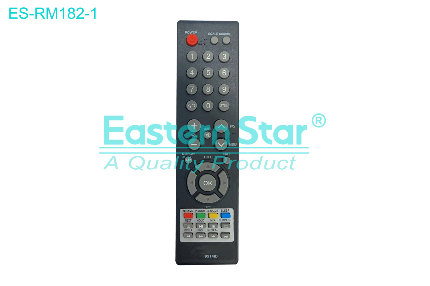 ES-RM182-1 Compatible for / Smart TV Remote Control R/M 39 Keys
