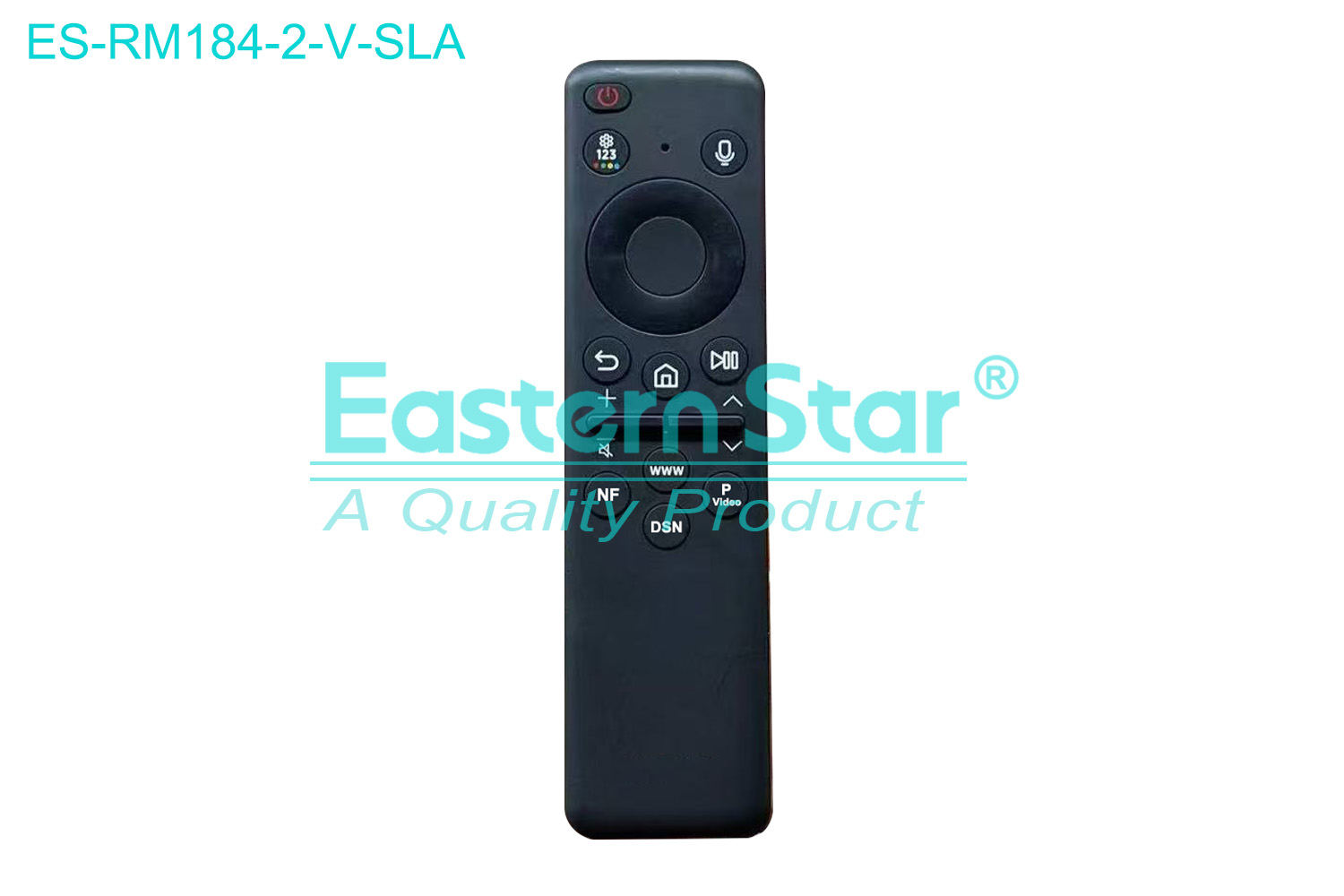 ES-RM184-2-V-SLA Compatible for / Smart TV Voice Remote Control R/M 17 Keys