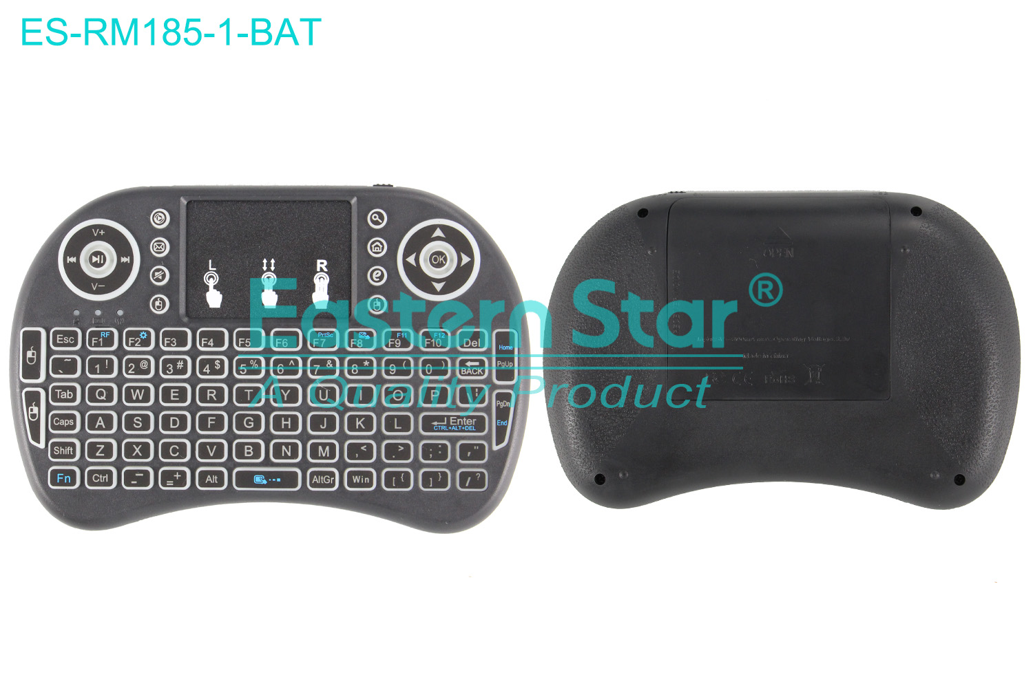 ES-RM185-1-BAT Compatible for / Smart TV Remote Control R/M 92 Keys