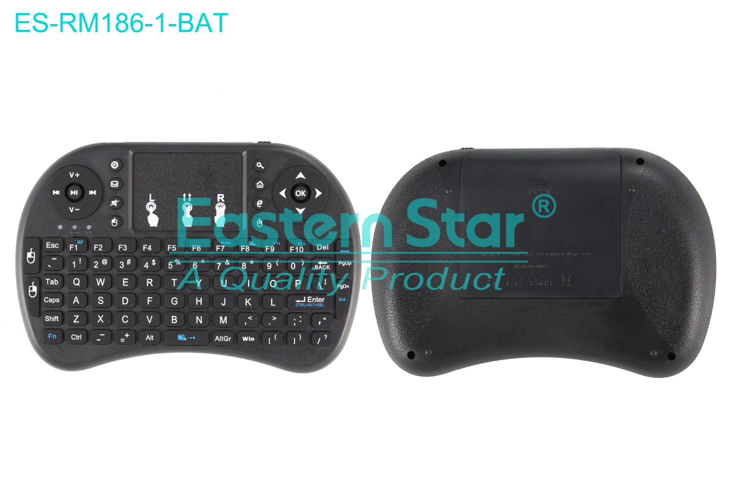 ES-RM186-1-BAT Compatible for / Smart TV Remote Control R/M 92 Keys