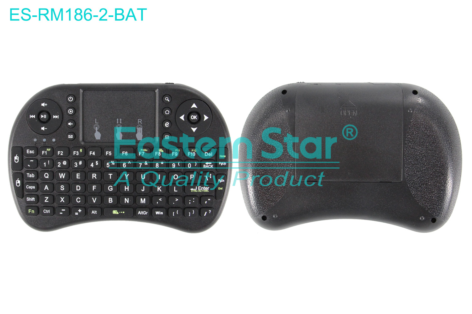 ES-RM186-2-BAT Compatible for / Smart TV Remote Control R/M 92 Keys