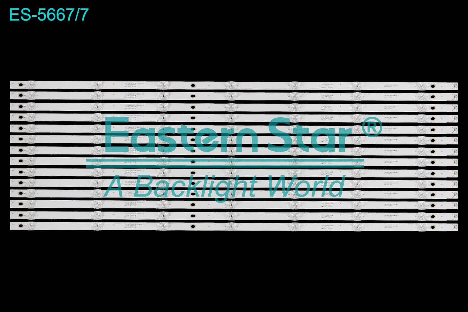ES-5667 LED TV Backlight use for 70" Skyworth 70G20、70K5C use for CRH-CG70G20303014078CVREV1.0、7700-670000-D020  LED BACKLIGHT STRIP(14)