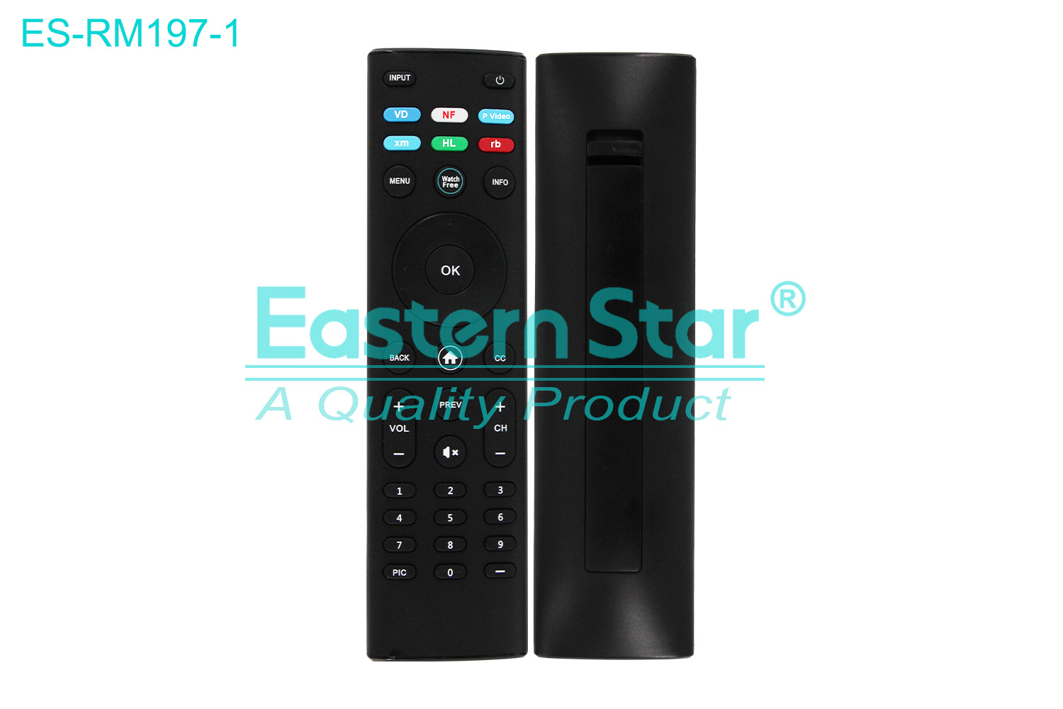 ES-RM197-1 Compatible for Vizio Smart TV Remote Control R/M 37 Keys