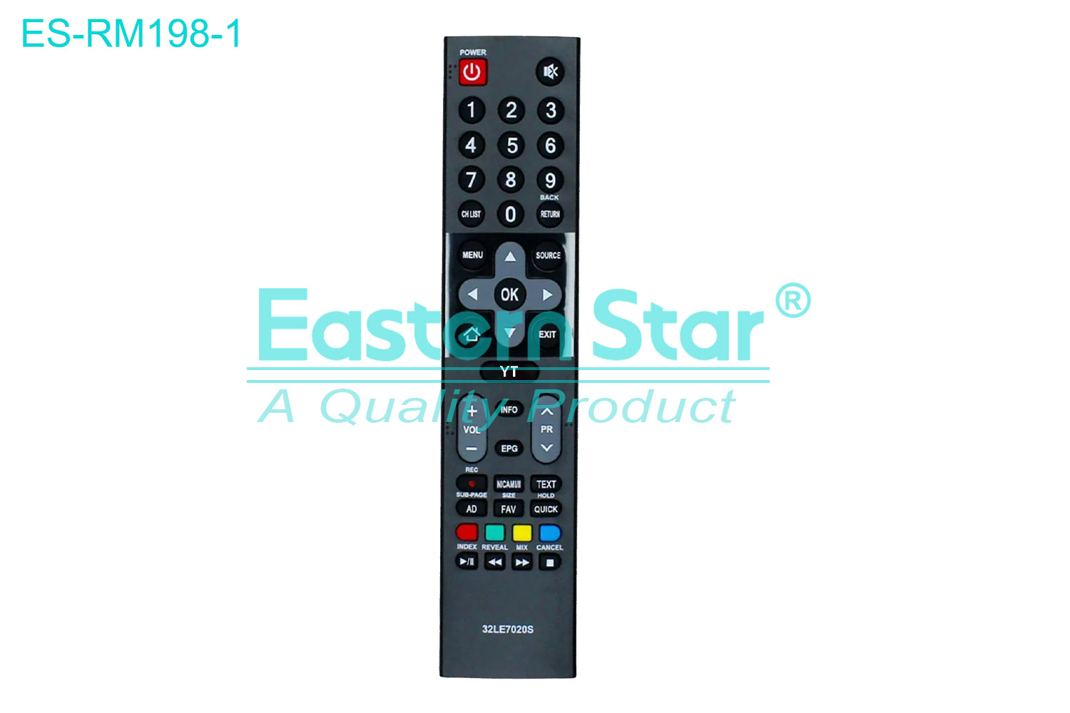 ES-RM198-1 Compatible for / Smart TV Remote Control R/M 44 Keys